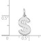 Sterling Silver Dollar Sign Charm Pendant Money Jewelry 17 X 8mm